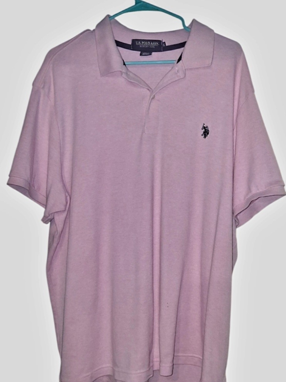 U.S. Polo Assn. Light Pink Men’s Polo with Embroidered Logo
